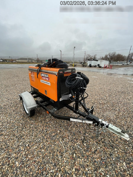 2022 Lincoln Electric LE400 Kubota V1505, Trlr, Cable Rack, Light Kit, ES Decals, T3