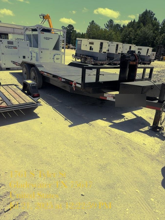 2024 TEXAS PRIDE TRAILERS 21' Lowboy Gravity Tilt Bed 14K Bumper Pull Trailer