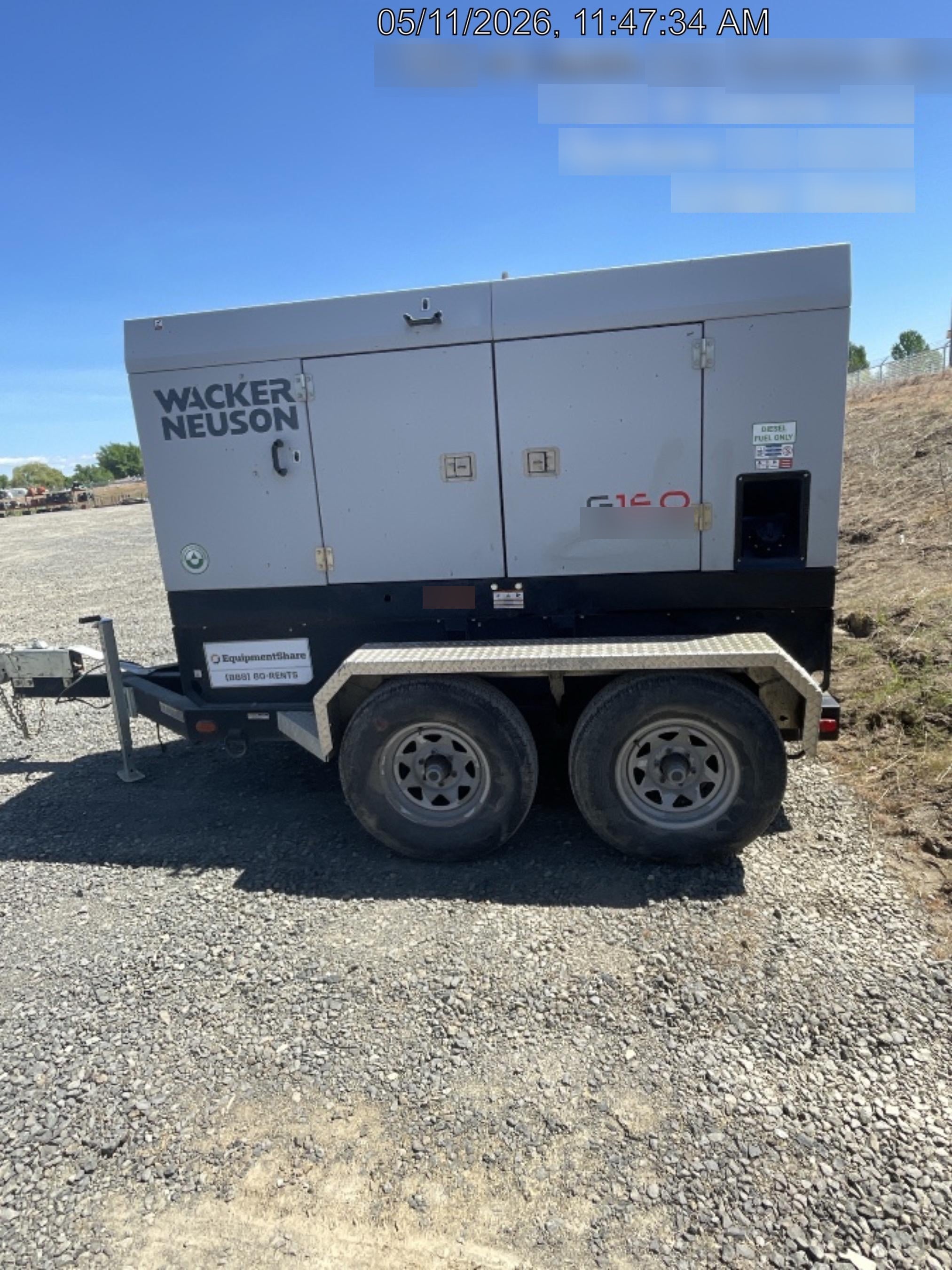 2019 WACKER NEUSON G150