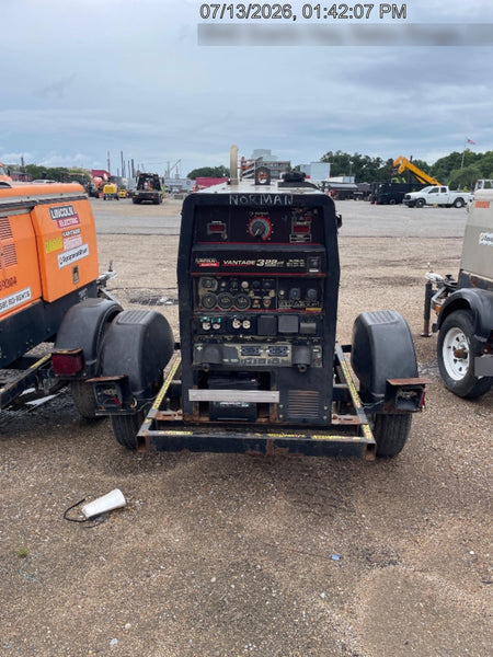 2019 Lincoln Electric Vantage 322 Ready-Pak 3, Two Wheel Trailer, Fender and Light Kit, Cable Rack