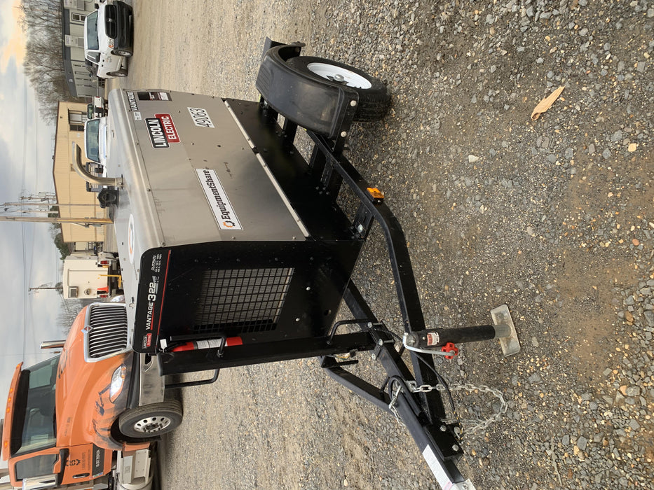 2019 Lincoln Electric Vantage 322 Ready-Pak 3, Two Wheel Trailer, Fender and Light Kit, Cable Rack