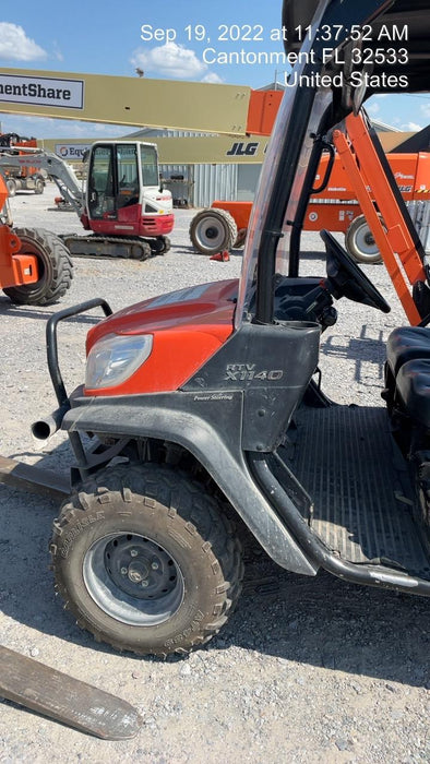 2021 Kubota RTV-X1140W-H Plastic Canopy, Windshield Acrylic Clear, LED Strobe Light, Wire Harness Kit, Back up Alarm