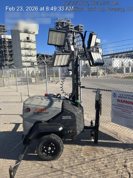 2024 Wacker Neuson LTT4 Diesel, Kohler KDW702, Deep Sea Controller, Auto Start, LED 320W, Bypass Outlet, T3