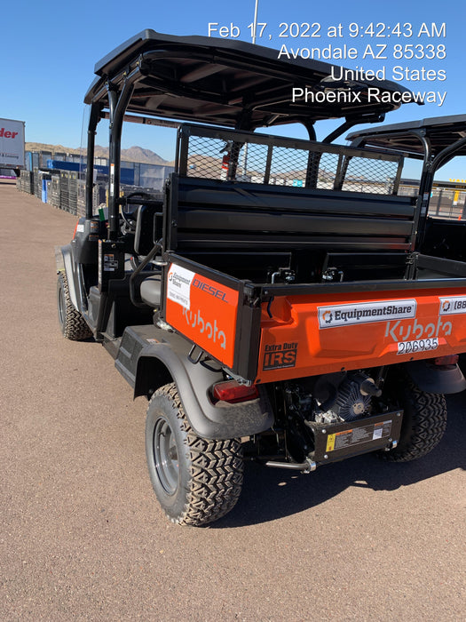 2022 Kubota RTV-X1140W-H Plastic Canopy, Windshield Acrylic Clear, LED Strobe Light, Wire Harness Kit, Back up Alarm
