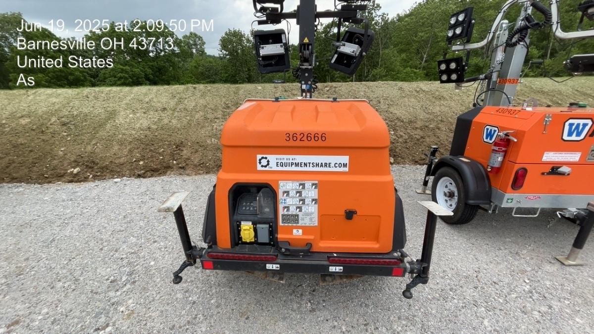 2023 Generac MLT2 Diesel, Flex Switch 120V Input, Powerzone Controller, 
(4) 320W LED Lights, 4kW Generator, 39.9 Gal Fuel Tank, 2" Ball, T3