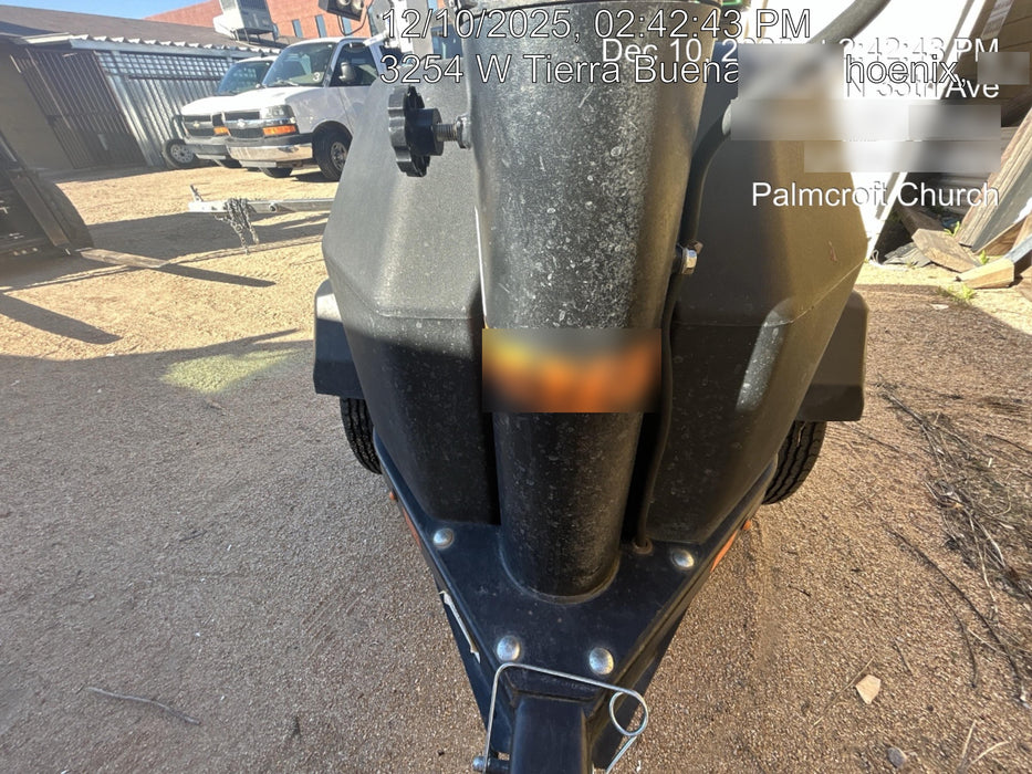 2022 Allmand NLV3GR (4) LED Light Fixture 350W, 23' Vertical Mast, 3kW Prime, Towable, ES Decals, T3