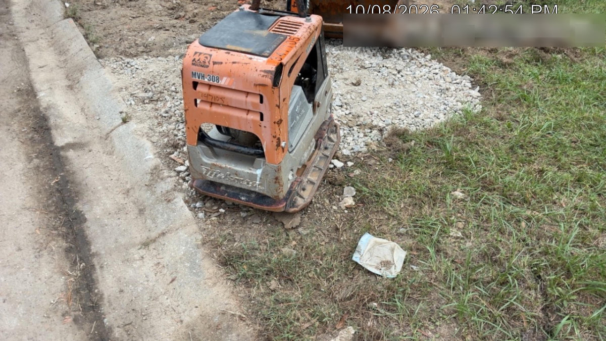 2023 Multiquip MV308GH Honda GX270, 18" Plate, Tachometer