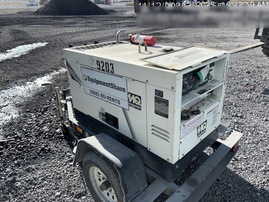 2018 Multiquip DLW300ESA1 Multiquip DLW300ESA1 300 Amp Welder w/Trailer, 100' of Lead, 50' of Ground, Wired Remotes