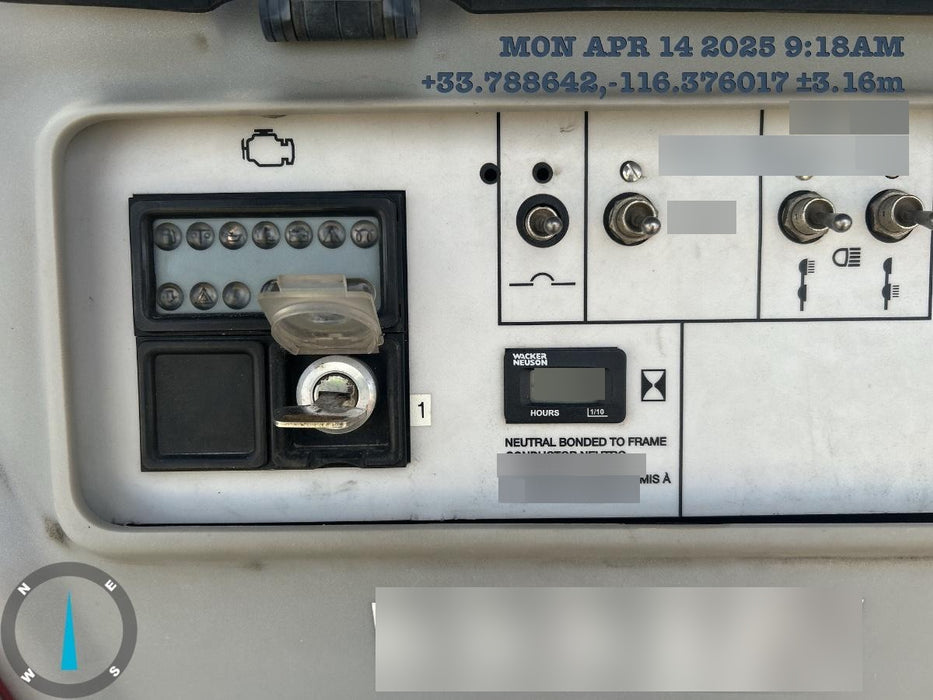 2019 Wacker Neuson LTV6L-MH Wacker Neuson LTV6L Mobile Light Tower w/Fuel Level Sensor Installed