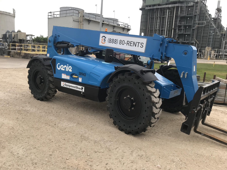 2019 Genie GTH-636 Cab/Heat/AC, Solid RT Tires, LED Work Lights, Beacon 60" QA Carriage, 48" Forks