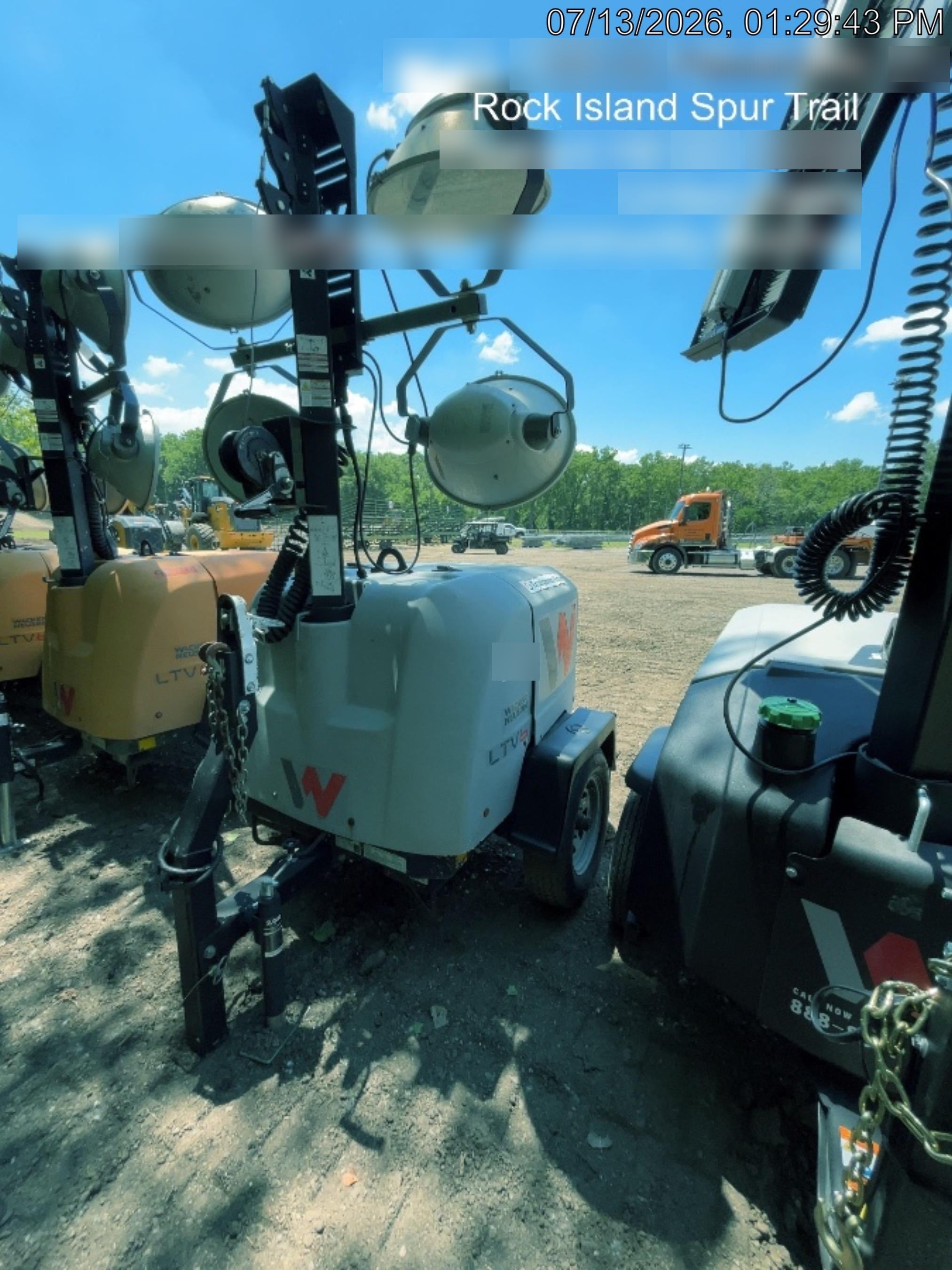 2019 Wacker Neuson LTV6L-MH Wacker Neuson LTV6L Mobile Light Tower w/Fuel Level Sensor Installed