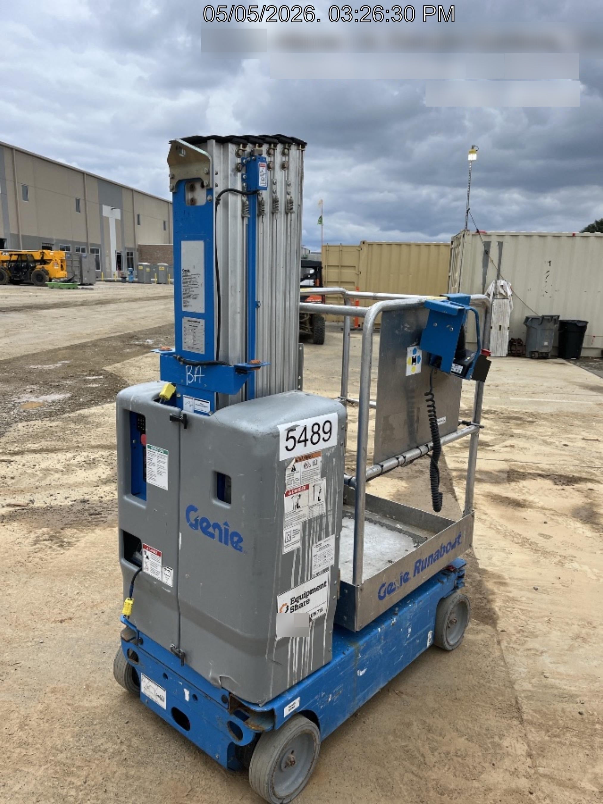 2017 GENIE GR-20