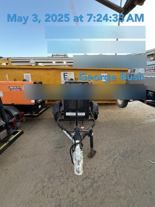 2019 Lincoln Electric Vantage 322 Welder Ready-Pak 3, Two wheel trailer, Fender and Light kit, Cable Rack