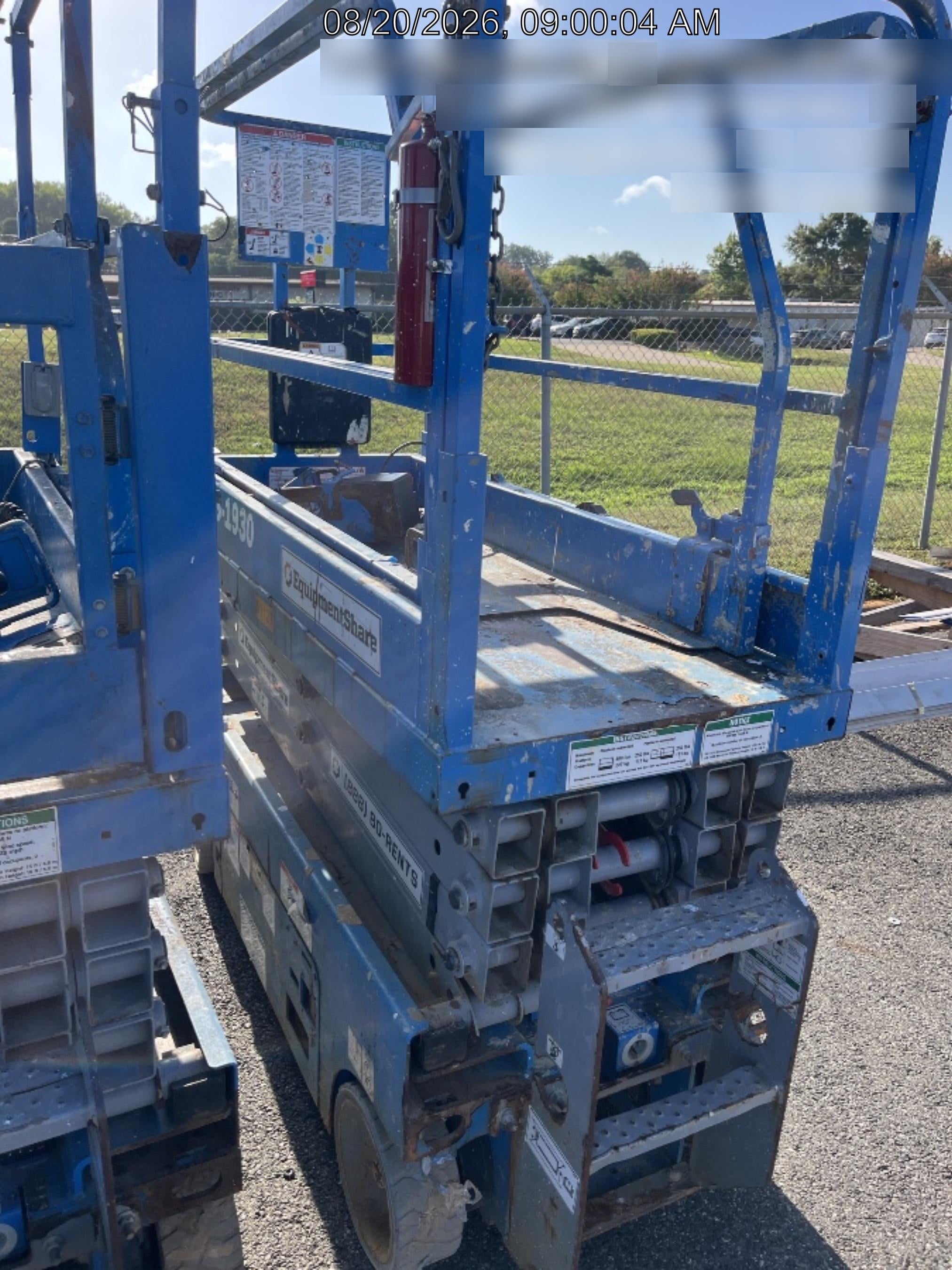 2019 Genie GS-1930 Fixed Rails with Chain Entry