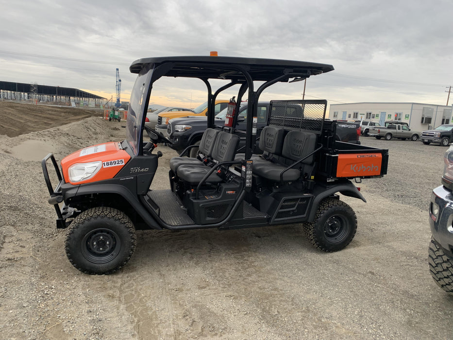 2021 Kubota RTV-X1140W-H Plastic Canopy, Windshield Acrylic Clear, LED Strobe Light, Wire Harness Kit, Back up Alarm