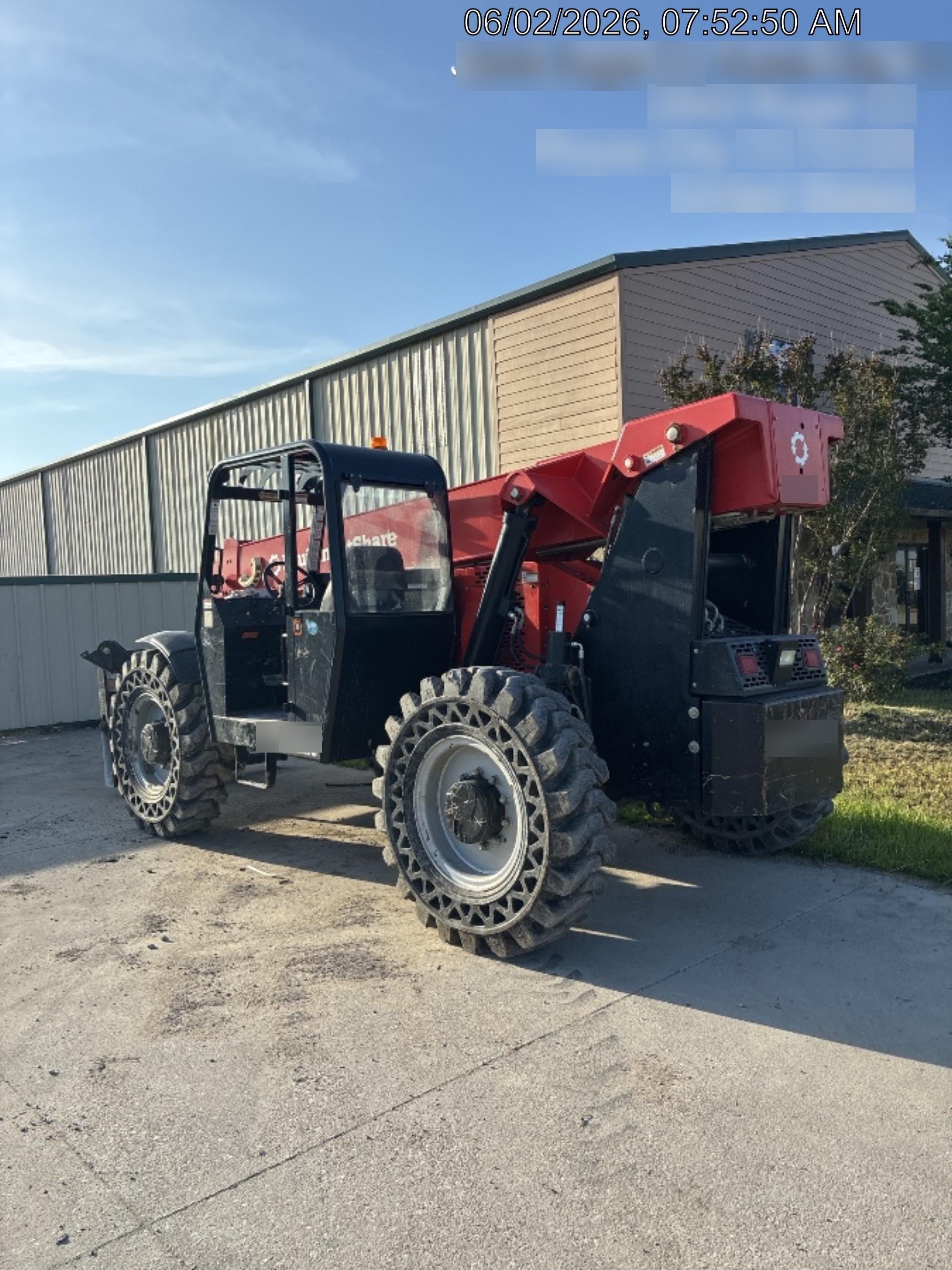 2019 Manitou 12042 Canopy, 120 HP , Solid Tires, Work Lights, Lift Hook, Auxiliary Hydraulics 66" Carriage and 60" Forks