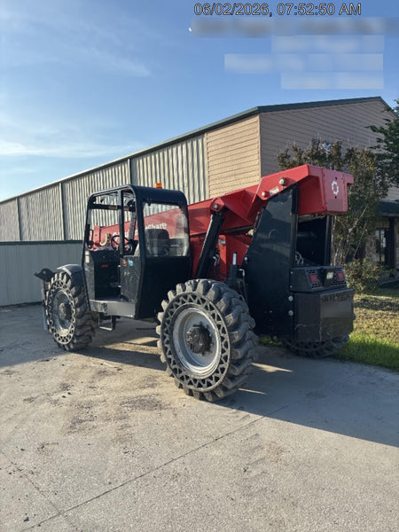 2019 Manitou 12042 Canopy, 120 HP , Solid Tires, Work Lights, Lift Hook, Auxiliary Hydraulics 66" Carriage and 60" Forks