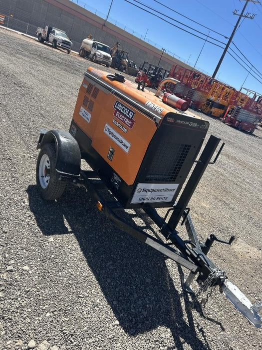 2021 Lincoln Electric Vantage 322 Vantage 322 Ready Pak 3 w/ Decals, ORANGE (includes trailer, cable rack, fender light kit) NO Telematics