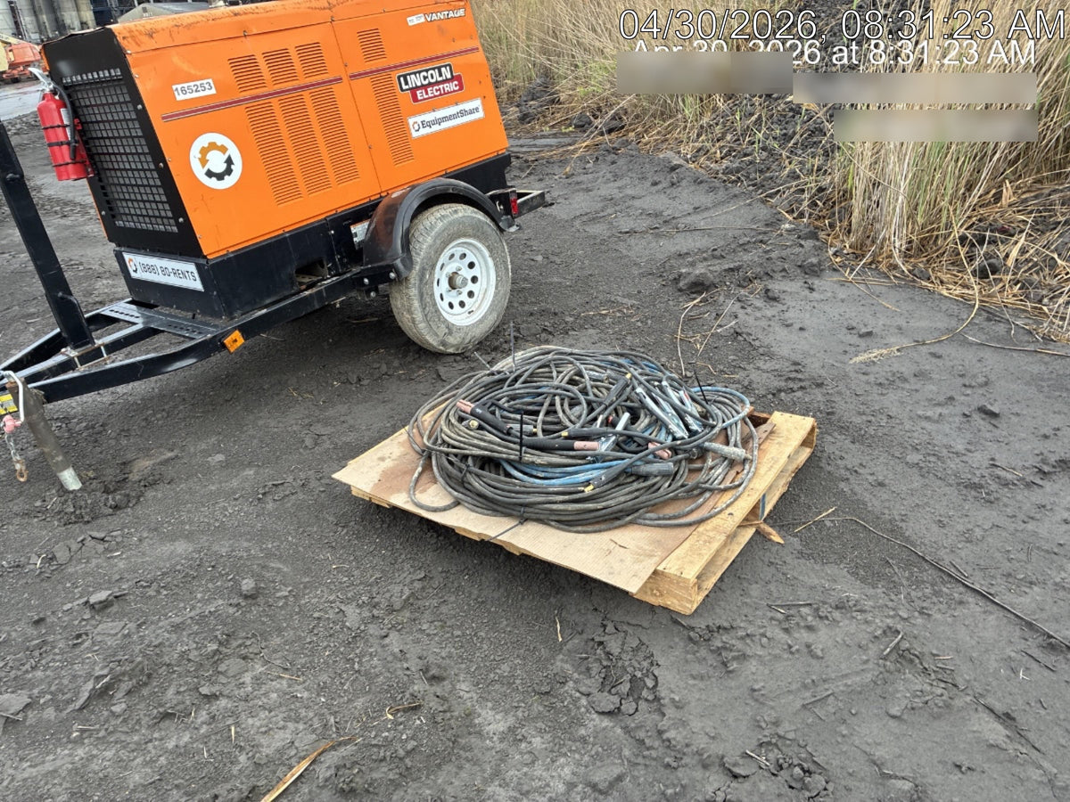 2021 Lincoln Electric Vantage 549X Ready Pak 3, ORANGE (includes trailer, cable rack, fender light kit)