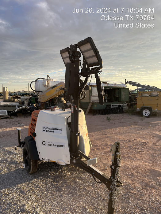 2024 Generac MLT2 Diesel, Flex Switch 120V Input, Powerzone Controller, 
(4) 320W LED Lights, 4kW Generator, 39.9 Gal Fuel Tank, 2" Ball, T3