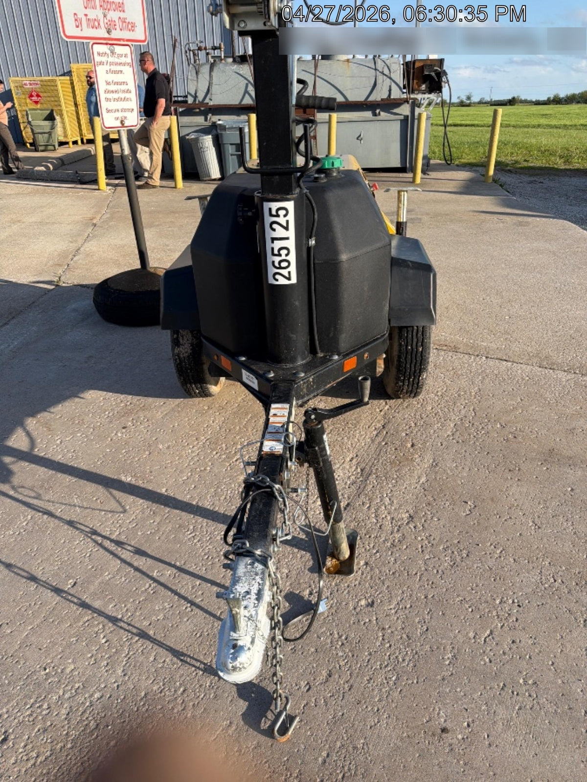 2022 Allmand NLV3GR (4) LED Light Fixture 350W, 23' Vertical Mast, 3kW Prime, Towable, ES Decals, T3