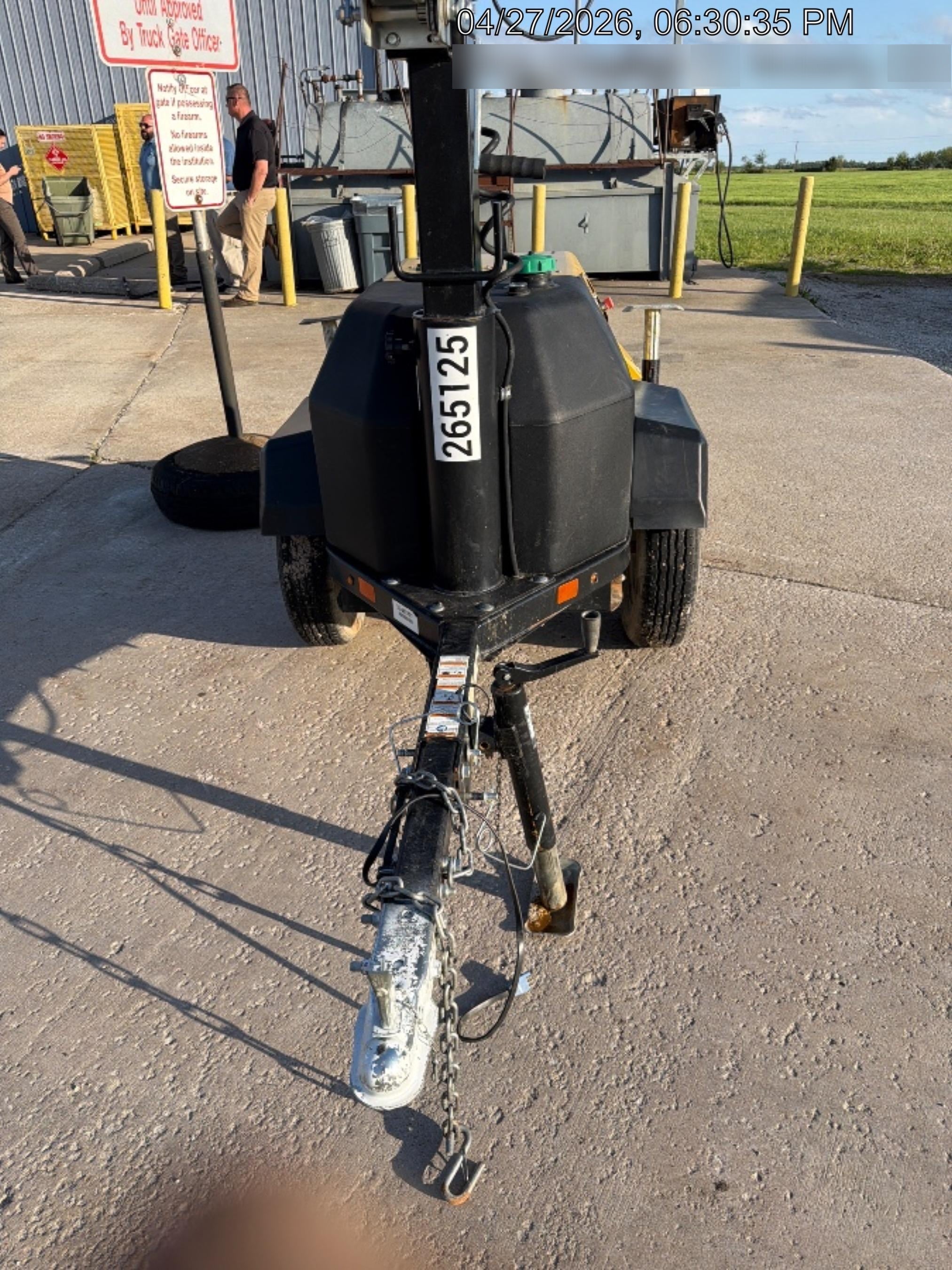 2022 Allmand NLV3GR (4) LED Light Fixture 350W, 23' Vertical Mast, 3kW Prime, Towable, ES Decals, T3