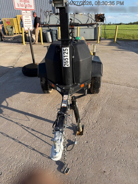 2022 Allmand NLV3GR (4) LED Light Fixture 350W, 23' Vertical Mast, 3kW Prime, Towable, ES Decals, T3