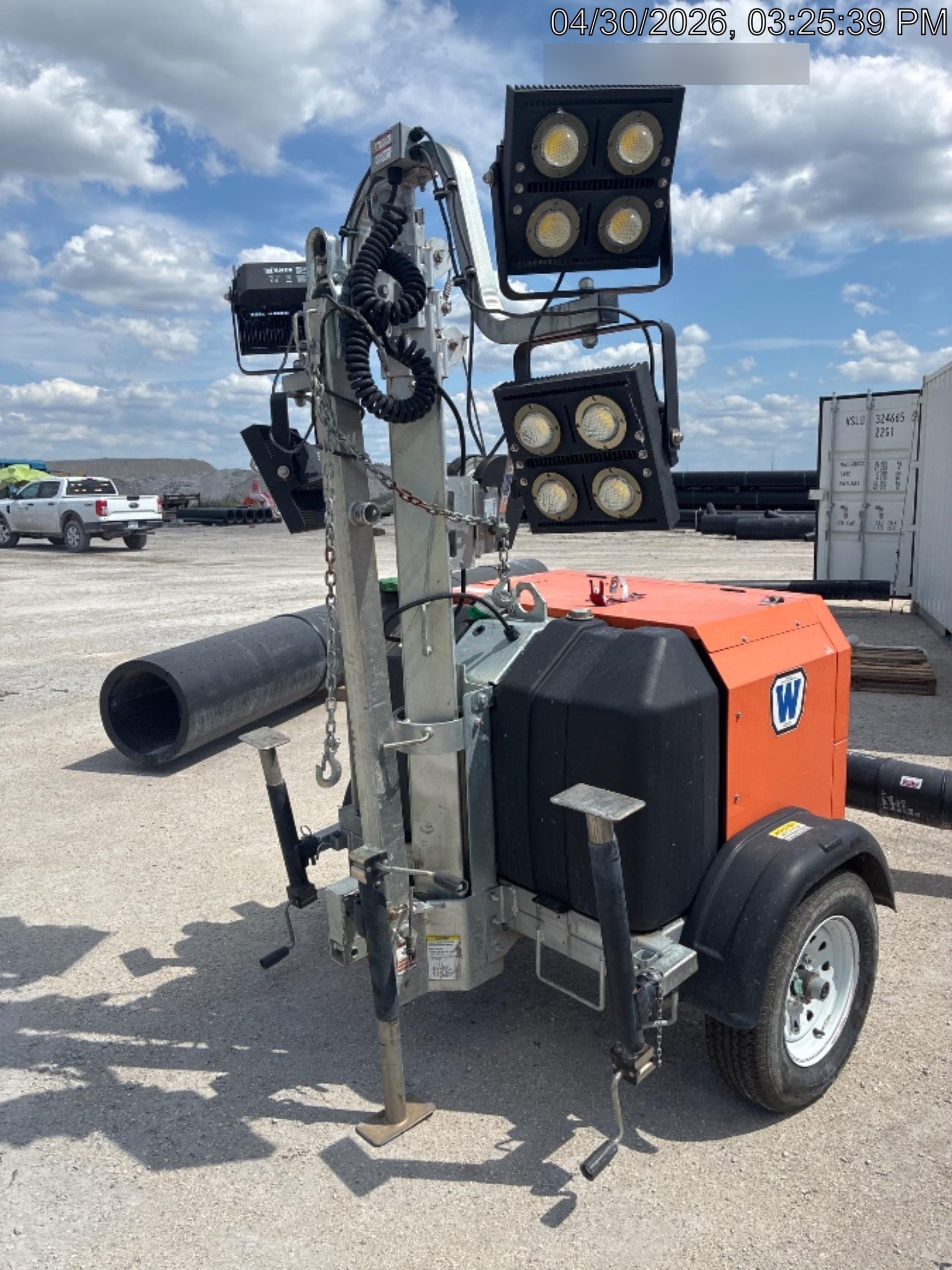 2023 Wanco WLTT-4MM4K Diesel, Deep Sea Controller, Shore Power Plug, Auto Start, (4) 350W LED Floodlights, 4kW Generator, 60 Gal Fuel Tank, 2" Ball, T3