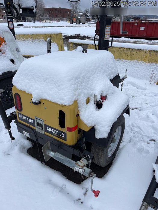 2021 Allmand NLV3GR (4) LED Light Fixture 350W, 23' Vertical Mast, 3kW Prime, Towable, Deep Sea L401, Leveling Jacks, Yanmar T4F 5.8hp