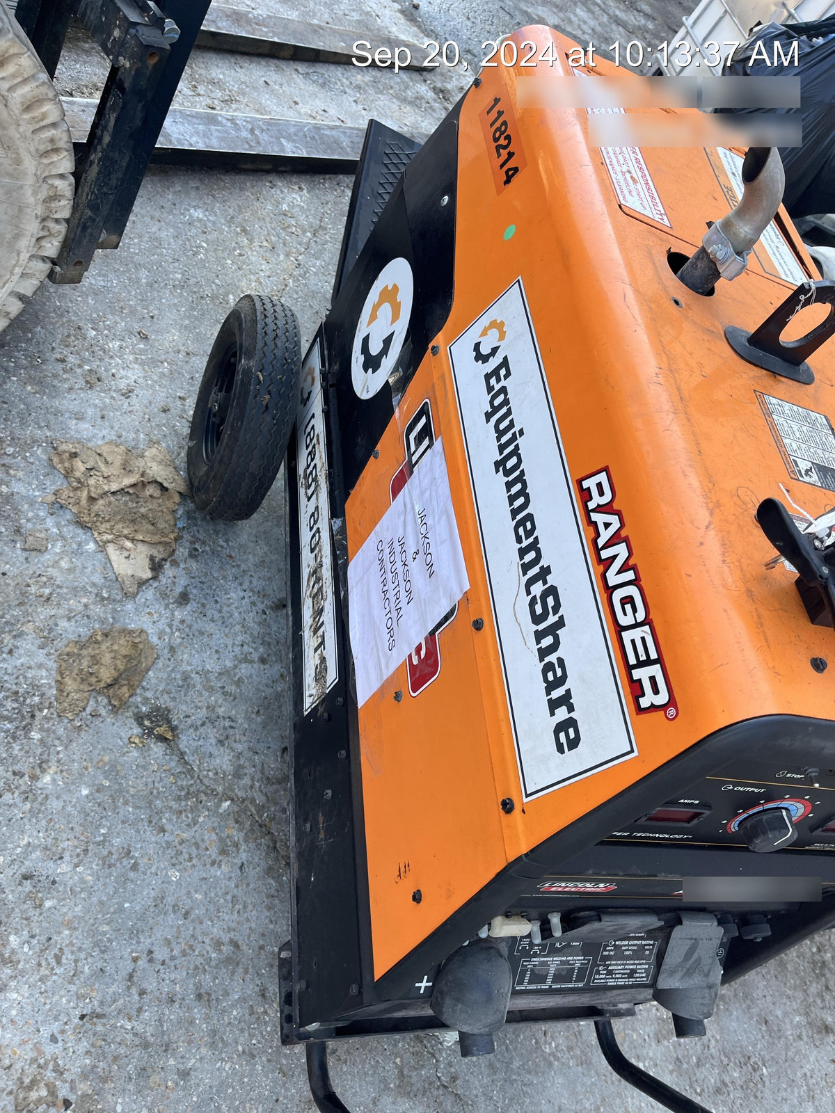2020 Lincoln Electric Ranger 305 LPG Kohler Engine, One-Pak