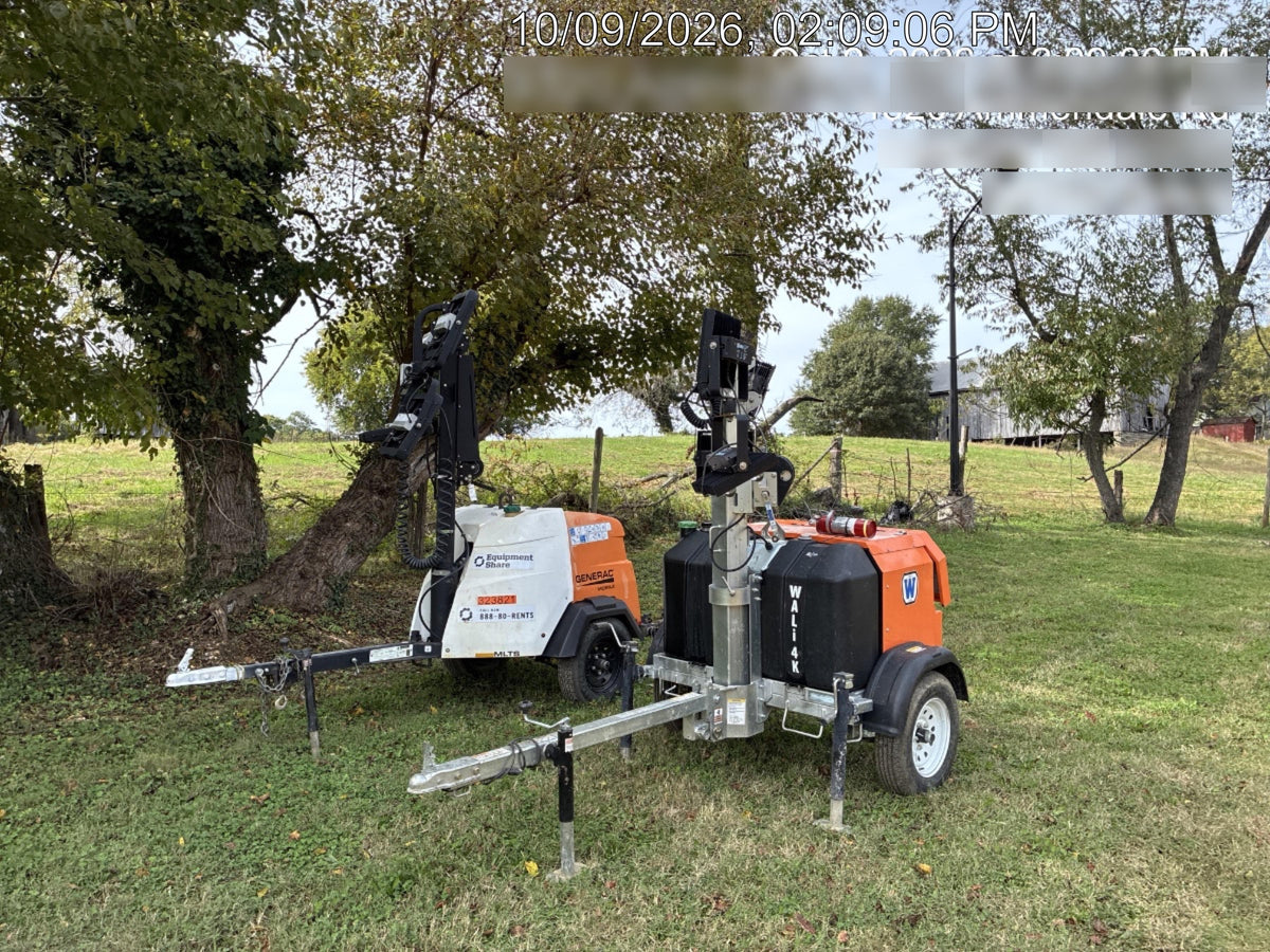 2023 Generac MLT2 Diesel, Flex Switch 120V Input, Powerzone Controller, (4) 320W LED Lights, 4kW Generator, 39.9 Gal Fuel Tank, 2" Ball, T3