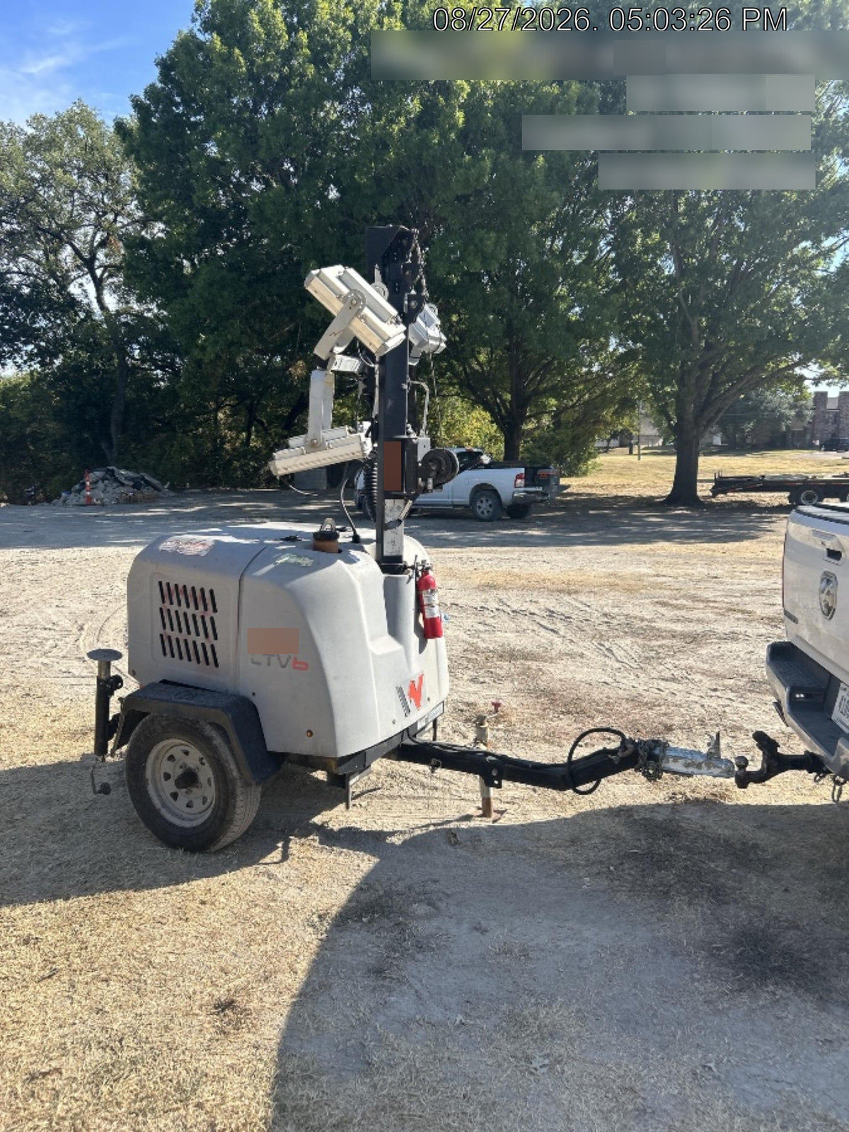 2019 Wacker Neuson LTV6K-LED Standard LED Towable Light Tower w/None
