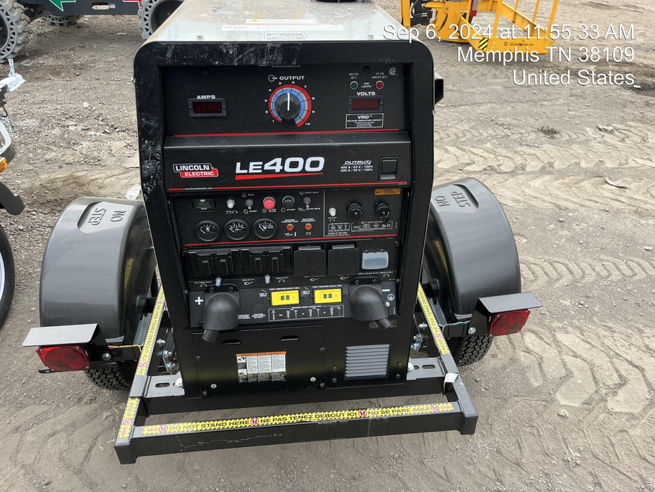 2024 Lincoln Electric LE400 Kubota V1505, Trlr, Cable Rack, Light Kit, ES Decals, T3