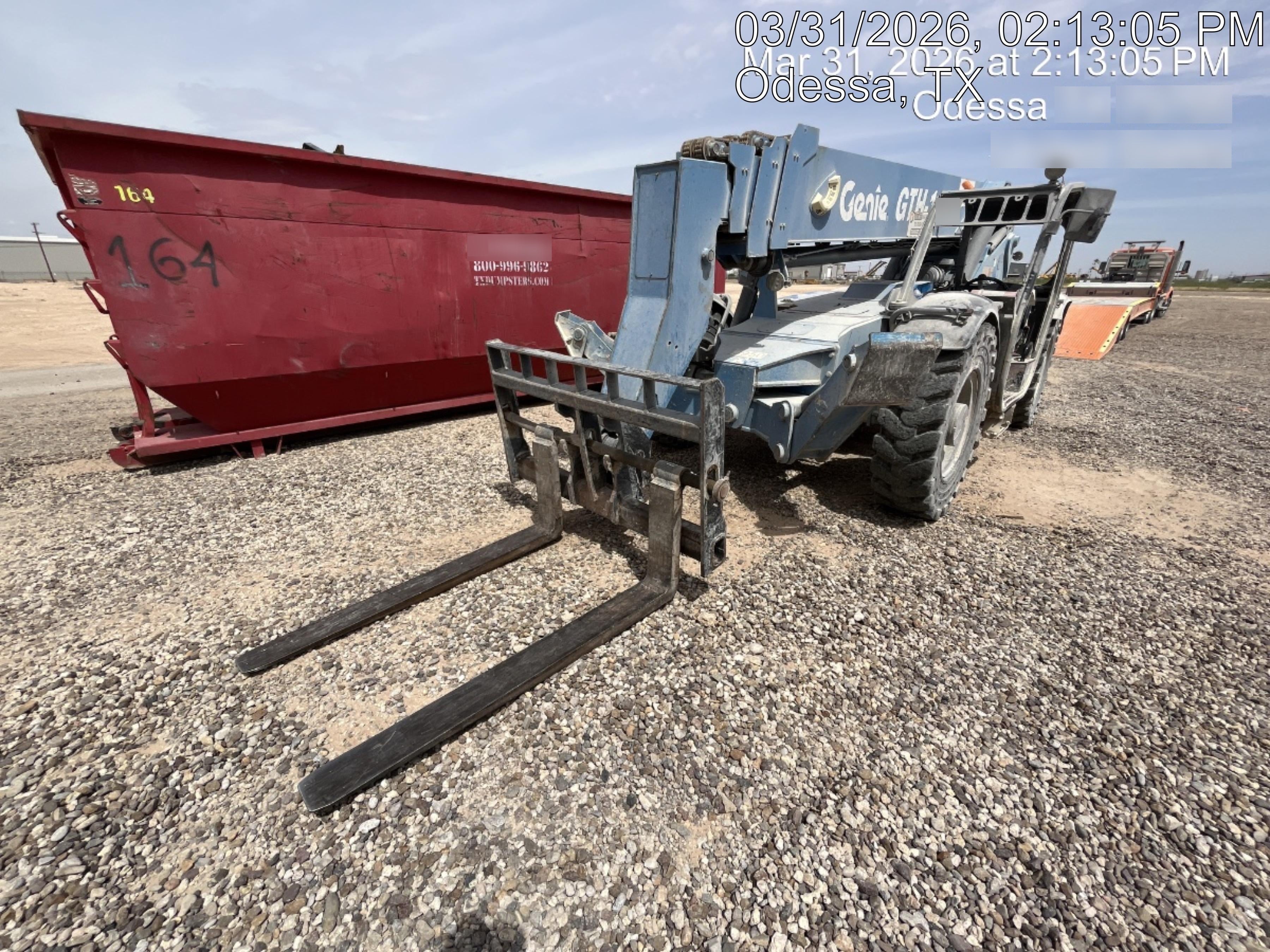 2017 Genie GTH-1056 Genie GTH1056, Solid Tires, 60" carriage, Light Kit, Open ROPS