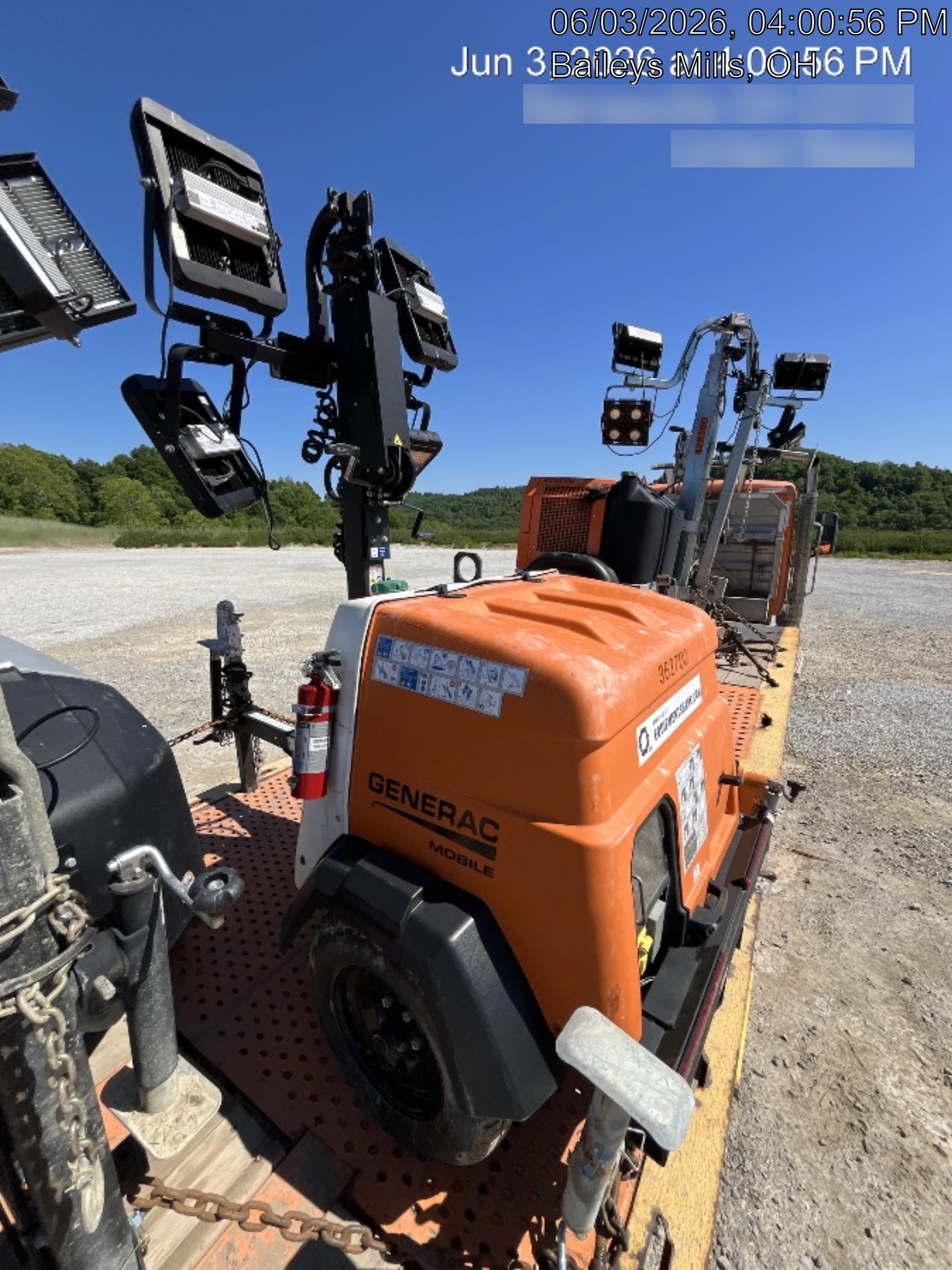 2023 Generac MLT2 Diesel, Flex Switch 120V Input, Powerzone Controller, 
(4) 320W LED Lights, 4kW Generator, 39.9 Gal Fuel Tank, 2" Ball, T3