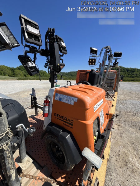 2023 Generac MLT2 Diesel, Flex Switch 120V Input, Powerzone Controller, 
(4) 320W LED Lights, 4kW Generator, 39.9 Gal Fuel Tank, 2" Ball, T3