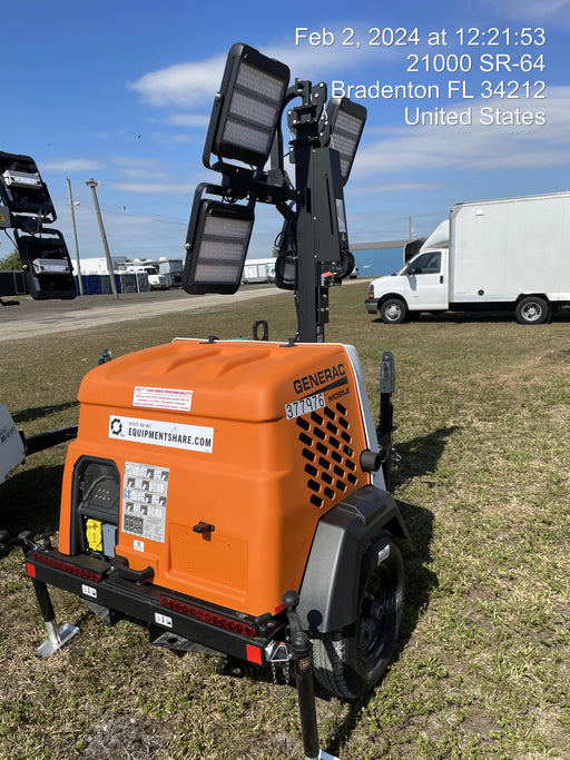 2023 Generac MLT2 Diesel, Flex Switch 120V Input, Powerzone Controller, 
(4) 320W LED Lights, 4kW Generator, 39.9 Gal Fuel Tank, 2" Ball, T3