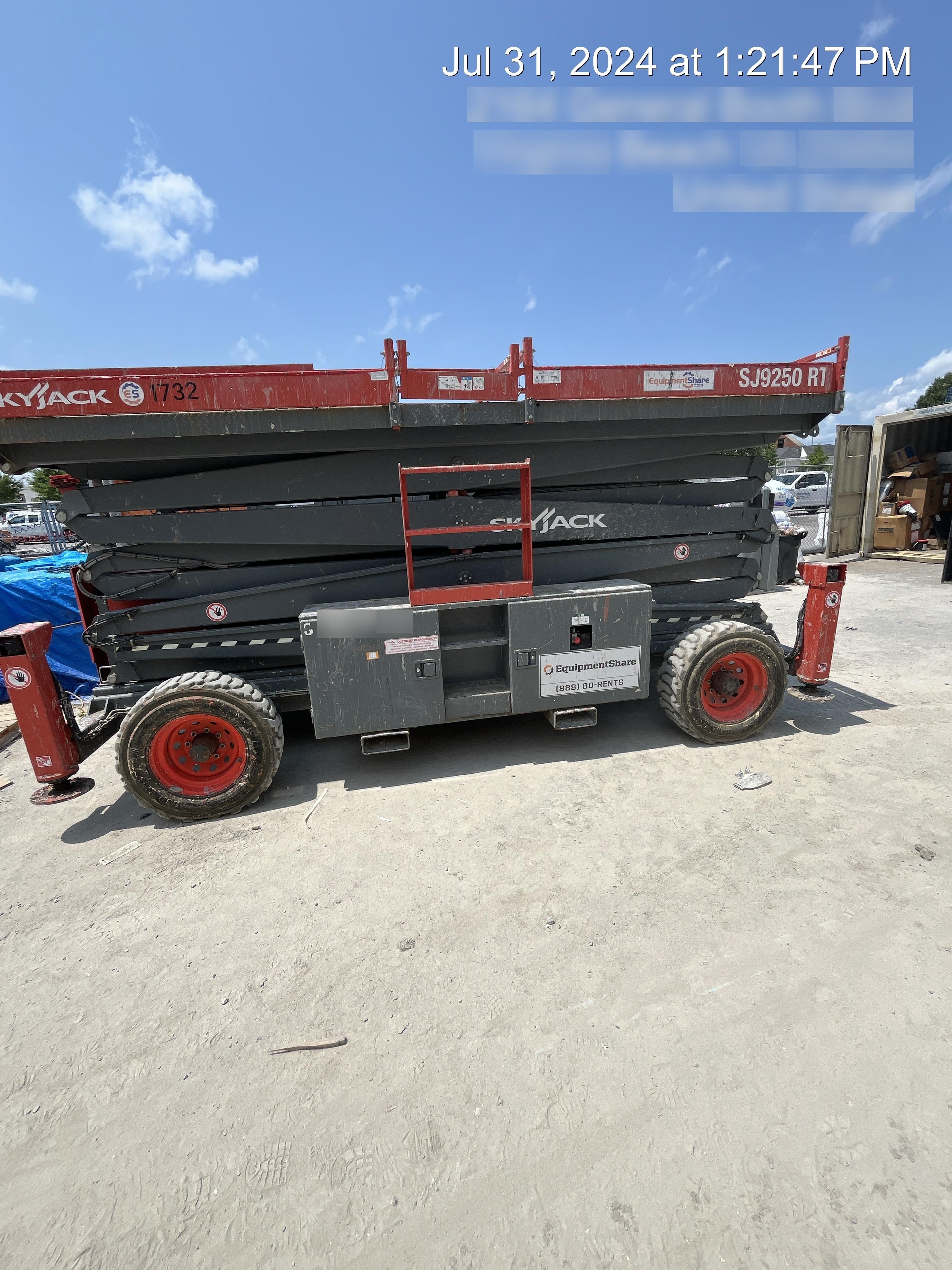 2016 SKYJACK SJ9250 RT