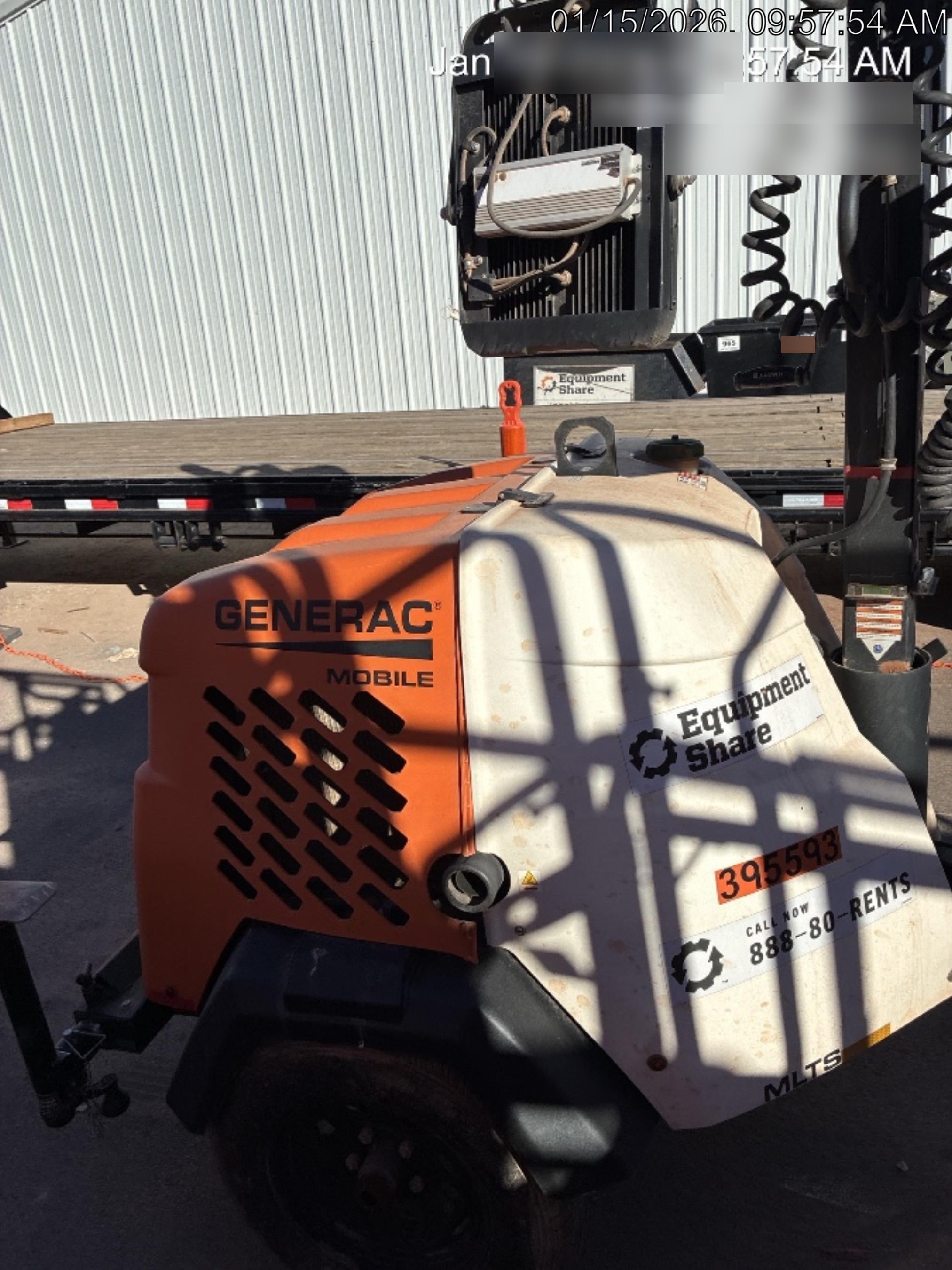 2024 Generac MLT2 Diesel, Flex Switch 120V Input, Powerzone Controller, 
(4) 320W LED Lights, 4kW Generator, 39.9 Gal Fuel Tank, 2" Ball, T3