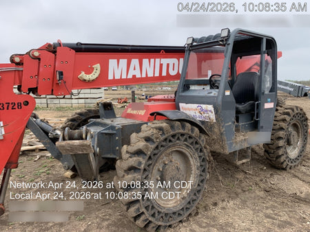 2018 Manitou MTA10055 MTA10055 - 120 HP T4, Canopy, Worklights/Strobe, Beacon, 66" Carriage, 60" Forks, Solid Tires, Lift Hook, Aux Hydraulics