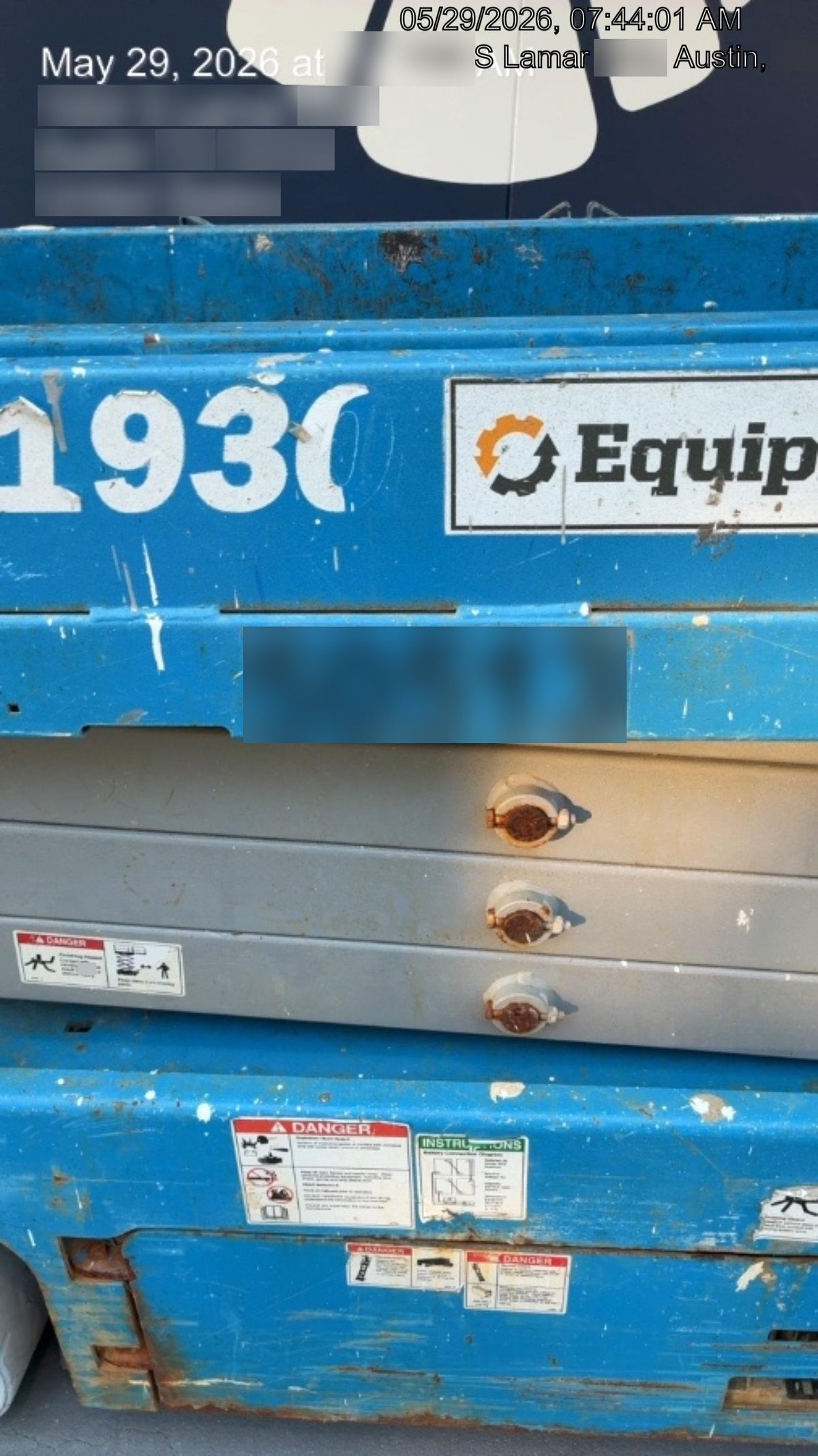 2019 Genie GS-1930 Fixed Rails with Chain Entry