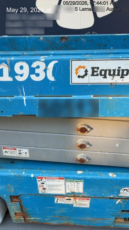 2019 Genie GS-1930 Fixed Rails with Chain Entry