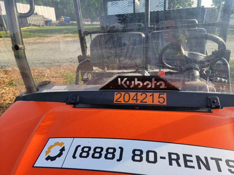 2022 Kubota RTV-X1140W-H Plastic Canopy, Windshield Acrylic Clear, LED Strobe Light, Wire Harness Kit, Back up Alarm