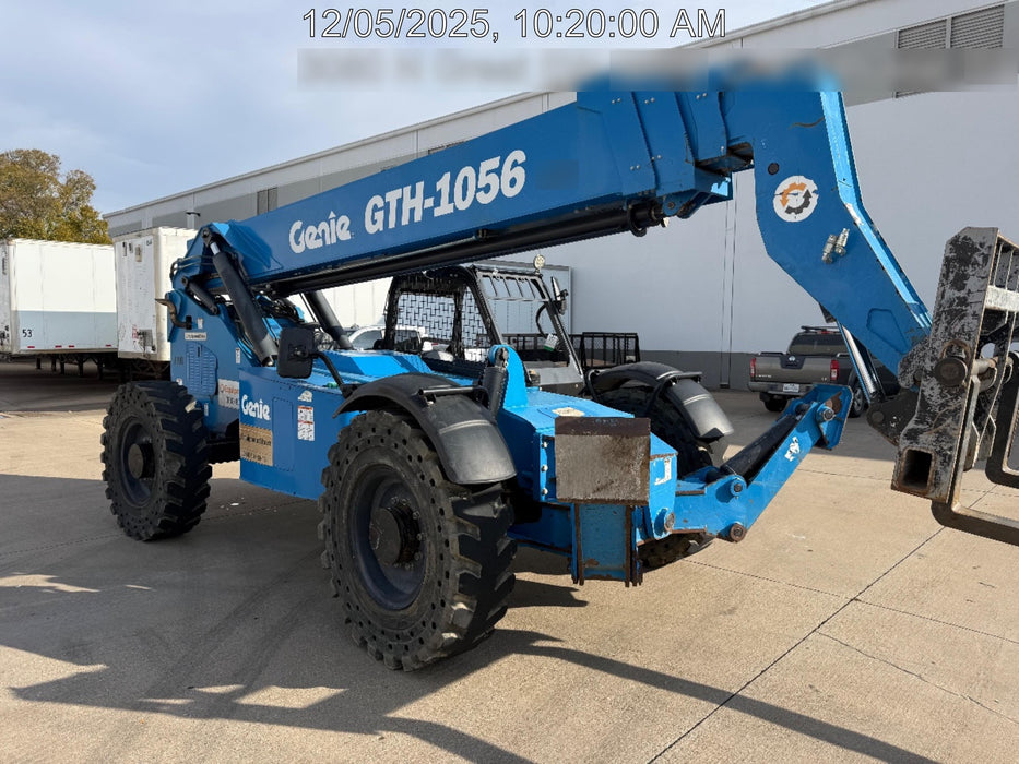 2018 Genie GTH-1056 Genie GTH-1056 w/ROPS, Work Lights, Solid Tires, RH Cab Mesh, Beacon, 60" Carriage and Forks