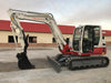 2019 Takeuchi TB290 Cab, AC, Rubber Tracks, Dozer Blade, Travel Alarm, Control Pattern Change Valve, Auxiliary Hydraulics w/18" Quick Coupler Bucket with teeth, 6.2 cu. ft. capacity/24" Quick Coupler Bucket with teeth, 8.6 cu. ft. capacity/36" Quick Coupler Bucket with teeth, 13.4 cu. ft. capacity, Quick Coupler, Hydraulic Thumb Installed