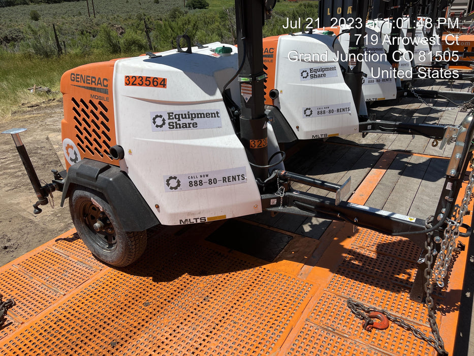 2023 Generac MLT2 Diesel, Flex Switch 120V Input, Powerzone Controller, (4) 320W LED Lights, 4kW Generator, 39.9 Gal Fuel Tank, 2" Ball, T3