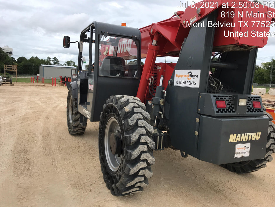 2018 Manitou MTA10055 Manitou MTA 10055 w/Cab/Heat/AC, Work Lights/Strobe, Aux Hyd, Solid Tires, Lift Hook, 66" Carriage, 60" Forks
