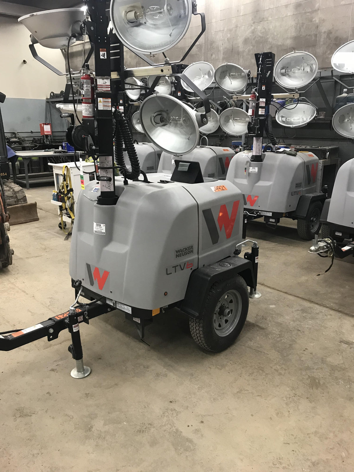 2019 Wacker Neuson LTV6L-MH Mobile Light Tower w/Fuel Level Sensor Installed