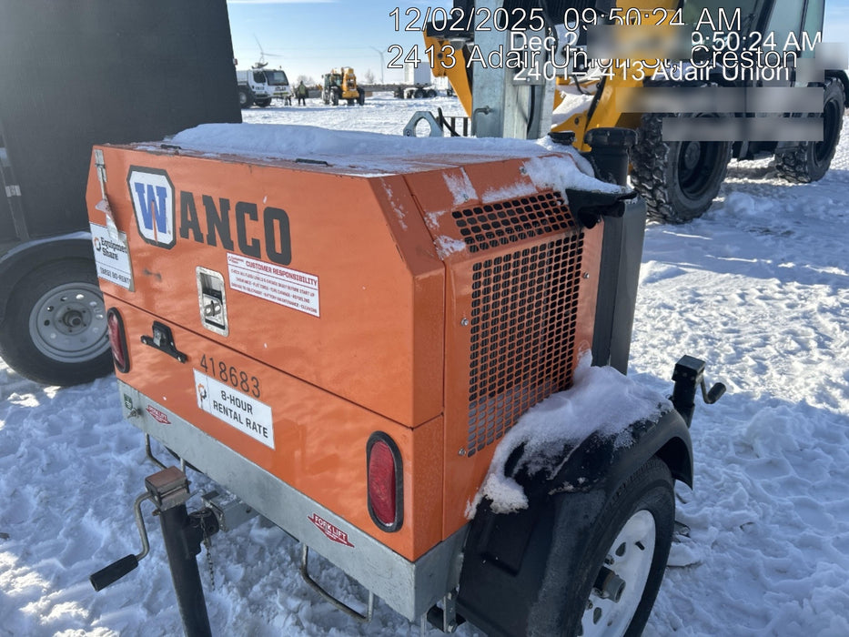2024 Wanco WLTT-4MM4K Diesel, Deep Sea Controller, Shore Power Plug, Auto Start, (4) 350W LED Floodlights, 4kW Generator, 60 Gal Fuel Tank, 2" Ball, T3