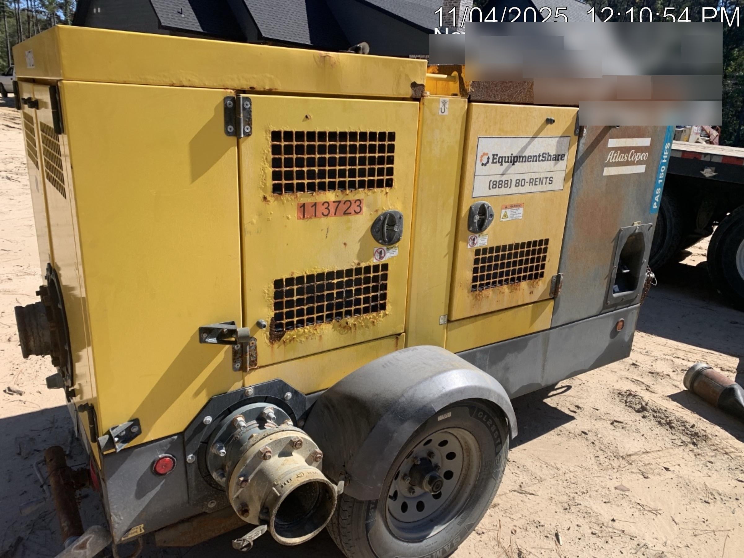 2020 ATLAS COPCO PAS 150 HF CS Enclosed